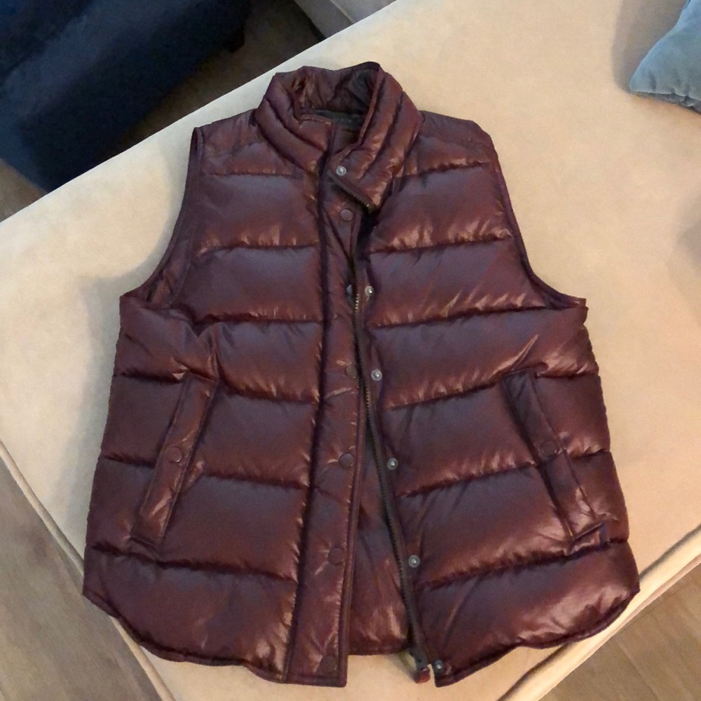 Maroon puffer vest